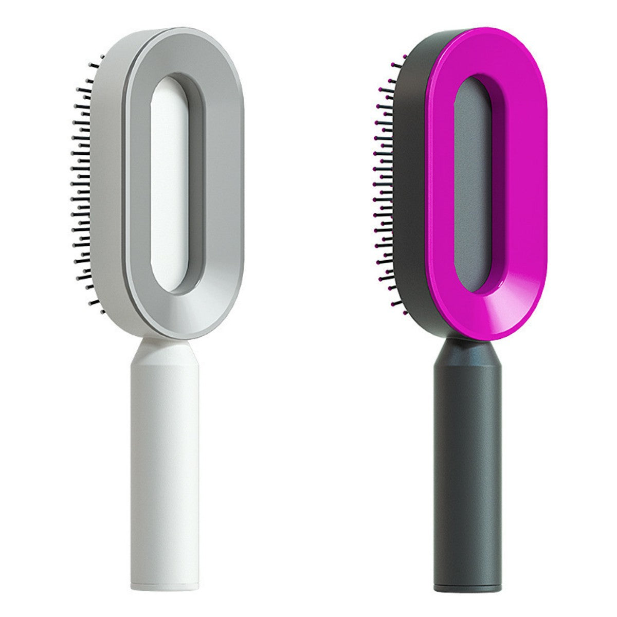 Brosse Démêlante Auto-Nettoyante | Massage Cuir Chevelu Anti-Statique